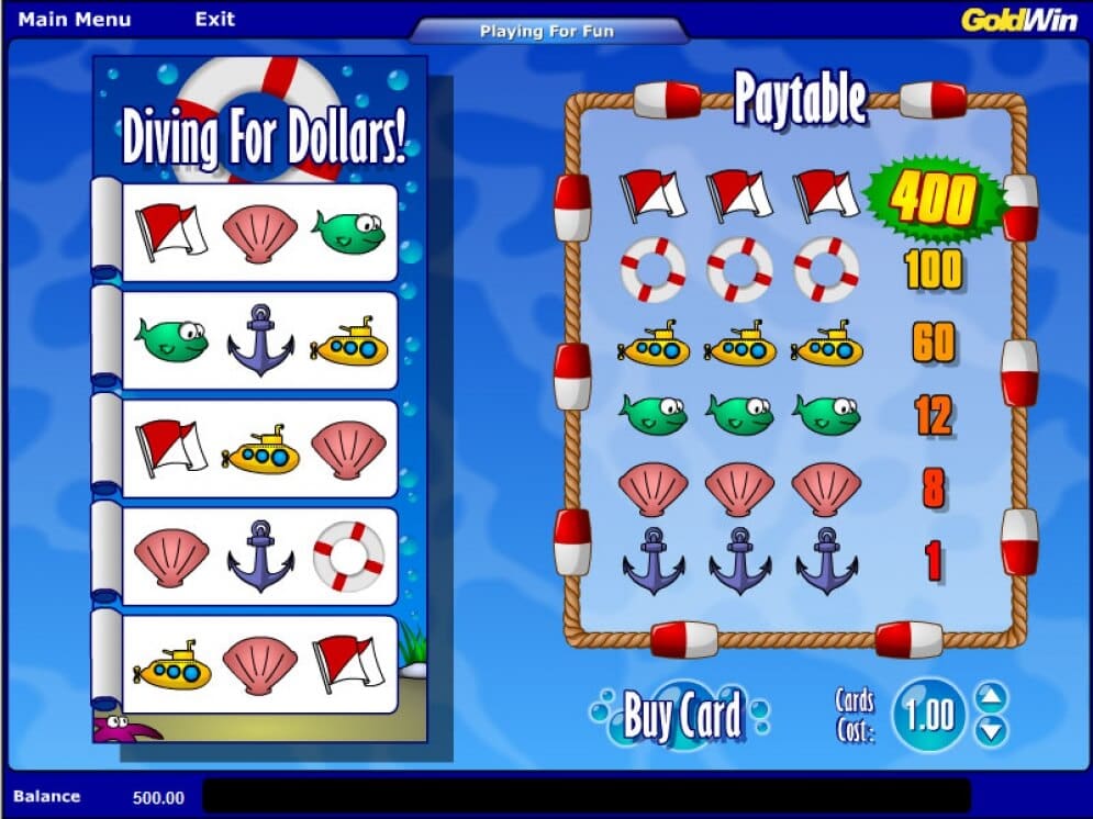 Diving For Dollars
