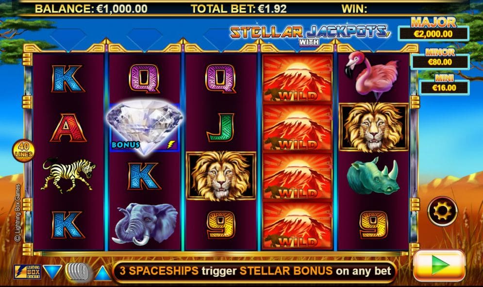 'Serengeti Lions Stellar Jackpots'