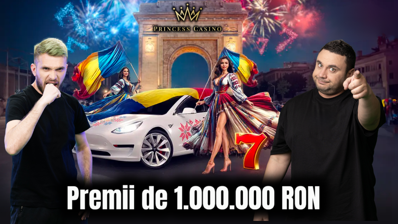 Princess Casino - Câștigă premii de 1.000.000 RON în 3 zile