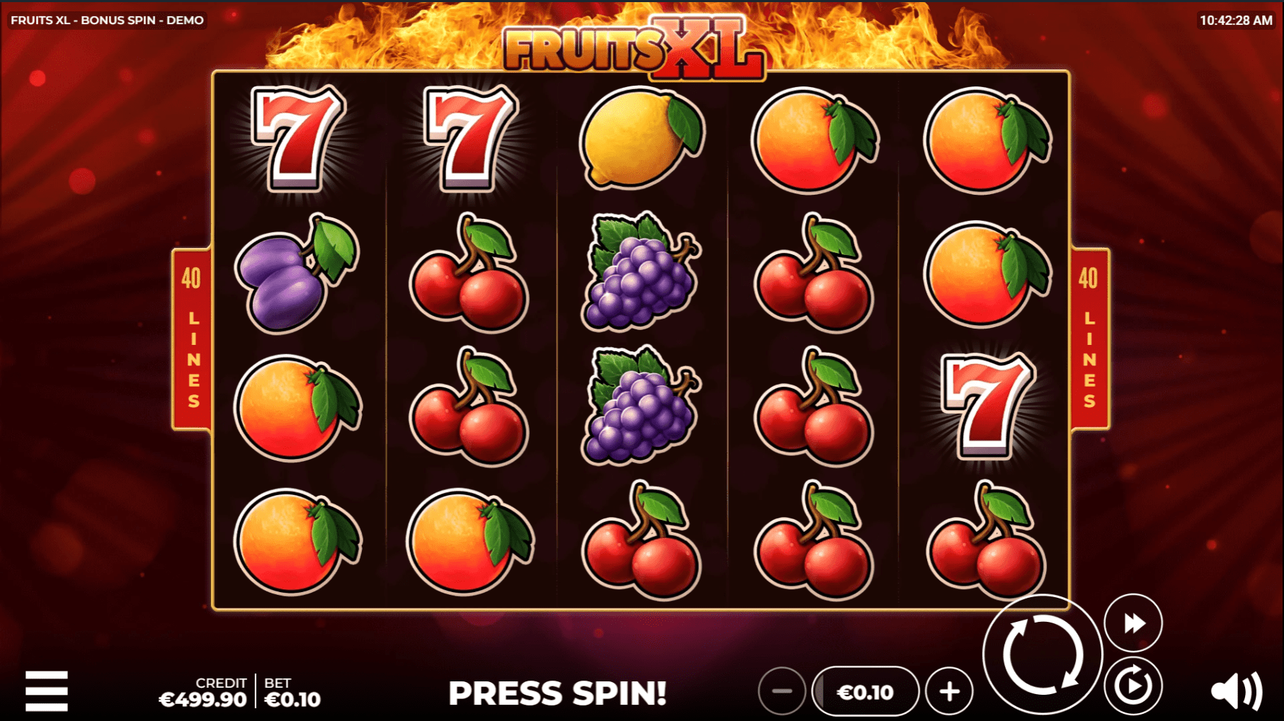 Fruits XL Bonus Spin