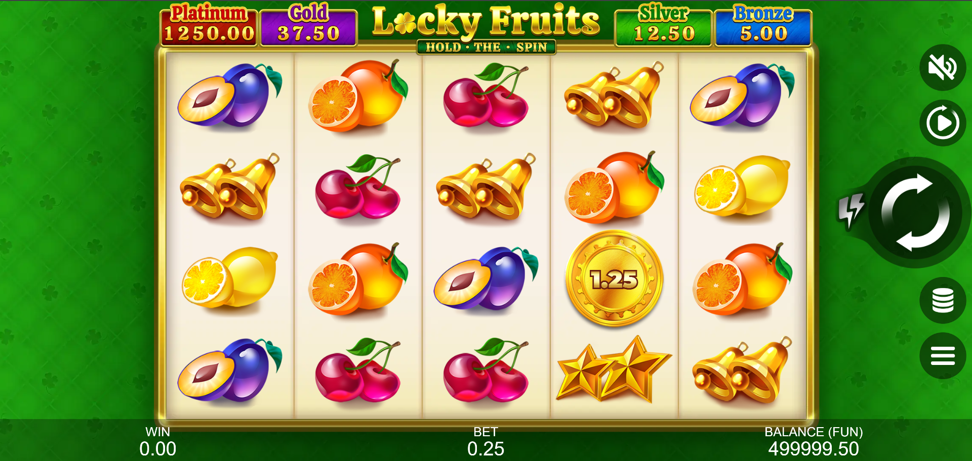 Lucky Fruits Hold the Spin